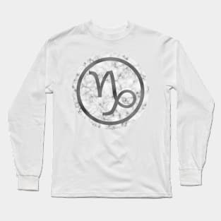 Marble Zodiac - Capricorn Long Sleeve T-Shirt